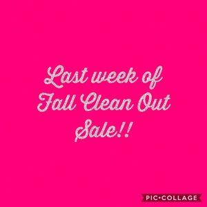 NEED TO CLEAR THE SHELVES!